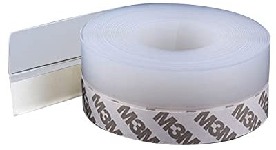 Strisce di tenuta in silicone, trasparenti, autoadesive, per porte, finestre, 35 mm