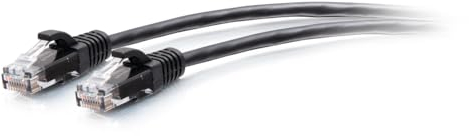 C2G 0.9M (3Foot) CAT6A Extra Flexible Slim Ethernet Cable, Ideal for use with Router, Modem, Internet,Wifi boxes, Xbox, PS5, Smart TV, SKY Q, IP Camera. Delivering Ultra Fast Internet Speeds. BLACK