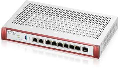 Zyxel USGFLEX200H Firewall | 50 Benutzer | 1 Jahr Entry Defense Pack | 2x 2.5G + 6x GbE Ports, 5000 Mbps SPI, Sicherheit mit IPSec/SSL VPN, UTM Optional