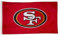 Team Sports America NFL San Francisco 49ers 7,6 x 12,7 cm große Outdoor-Flagge mit Ösen, robuste Flagge und Banner für den Außenbereich, Garten, Terrasse, Innenwanddekoration, funktioniert mit