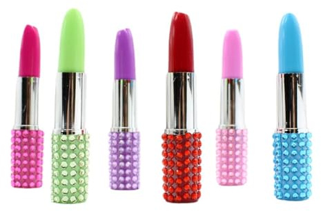 Labbe 6pcs Lippenstift Form Stift Kreative Nette Gelschreiber Kugelschreiber Set