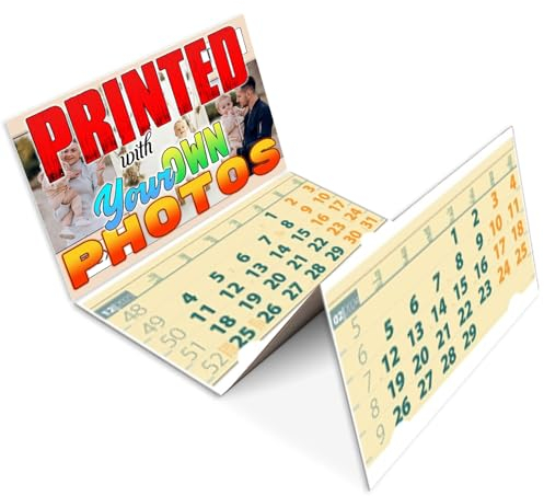 lepni.me Personalisierte Wandkalender 2025 3 Monate | Gestalten Sie Ihre eigenen Fotos Logo Text | Individuelle Kalender für Familie Büro Hochzeit