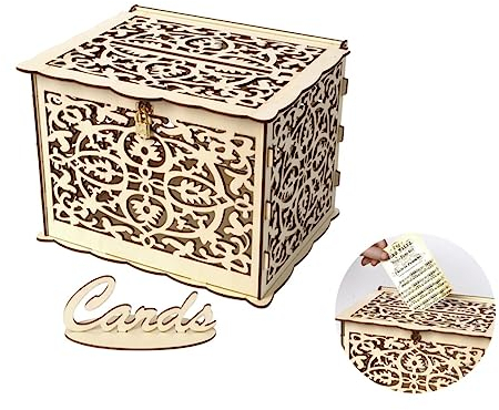 STOBOK Kasten Poster Mit Weltkarte Kisten Klein Hochzeitskartenhalter Bilden Mit Schloss Einhorn-holzausschnitt Bleucoin Lipgloss Pentagramm- Clip Hohl Gummiband Braut