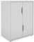 byLIVING Aktenschrank Belfast/mit viel Stauraum / 2 Türen/Melamin Weiß/B 60, H 76,5, T 37 cm
