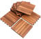 Daromigo 3 m² piastrelle in legno di acacia, piastrelle a clic, 30 x 30 cm, 6 listelli da giardino, per balcone, terrazze (33 pezzi)