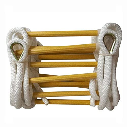 Safety Ladder,Soft Ladder Rope Ladder Fire Fighting Escape Ladder Nylon Home Outdoor Tall Building Safety Emergency Fire Escape Ladder/25M/97.6Ft