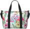 Sac de voyage Duffle Weekender Bag Carry On Tote Bag Sport Gym Sac pour femmes hommes Flamant rose imprimé floral