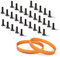 POWERTEC Planer Blade Screws & Drive Belts for DeWalt DW735, DW735X - T30 Torx Screw (30 PK) and 9-Rib Planer Drive Belt (2 PK) for DeWalt DW735 & DW735X Replacement Ribbed Belts (5140010-28) (72274)