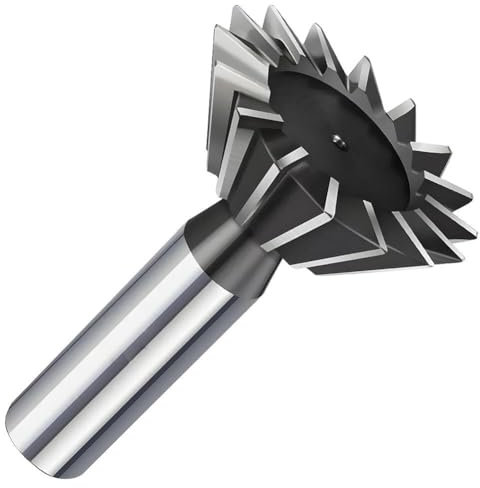 Fraise à queue d'aronde HSS 45 55 60 degrés Fraise à queue d'aronde haute vitesse en acier 16 mm Outil 25 mm 8 mm Métal