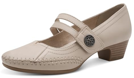 Jana Damen Pump with Strap 8-22700-46 Pumps, Stone, 42 EU