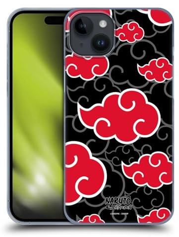 Head Case Designs Offizielle Naruto Shippuden Akatsuki Ikonisch Harte Rueckseiten Handyhülle kompatibel mit Apple iPhone 15 Plus