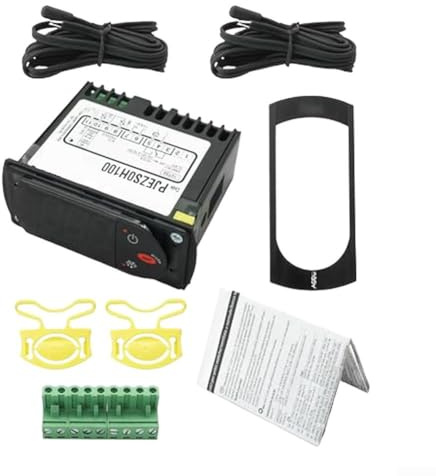 Niceminiwall Termostato controlador de temperatura digital con sonda de sensor, control de botón de CA de 115 V para refrigeración