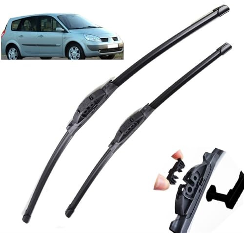 heyinghon Escobillas limpiaparabrisas, para Renault Scenic II Grand Scenic II 2 2003 2004