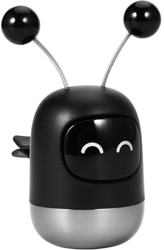 Auto Diffusor in Roboterform mit Clip, Schwarzer Aromadiffusor