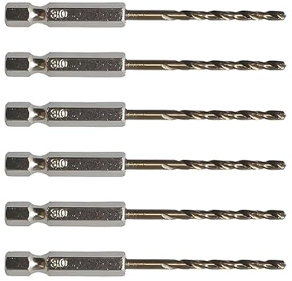 6 PCS 3mm Hex Wood Drill Bit,Versatile Pilot Hole Drill Bits,for Wood Metal Plastic Twist Drilling Bit for Versatile Drilling in Various Applications School Home Office Outdoors (3mm)