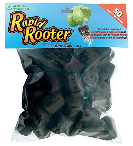 General Hydroponics Rapid Rooter Replacement Plugs, Bag of 50