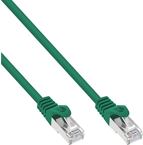 InLine 72522G Patchkabel, SF/UTP, Cat.5e, grün, 0,25m
