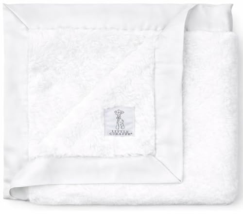 Little Giraffe Luxe Baby Blanket (White)