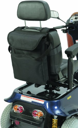 Drive Medical RT-5022 Scooter Satteltasche, Schwarz - Motorrad-Satteltasche - Fahrzeugtasche - Sitzmontage - Nylon - Motorroller