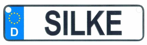 Albatros Mini-Autokennzeichen Namensschild Silke