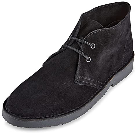 Roamers M467AS Unisex Desert Boots Black