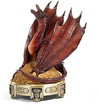 The Noble Collection The Hobbit Smaug Incense Burner - 10in (25.5cm) Hand Painted Dragon Sculpture - Officially Licensed Film Set Movie Props Replicas Gifts
