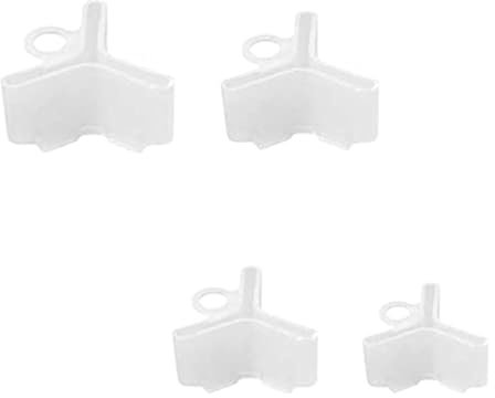 200Pcs-4Size Fishing Hook Bonnets Treble Hook Covers for Standard Hook Sizes #1/0-8, White