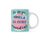 LINFORMAL Taza desayuno con frases Familia el Mejor Familia (Abuela) Ideal Taza Original para Regalar, para Café, Cerámica 350ml