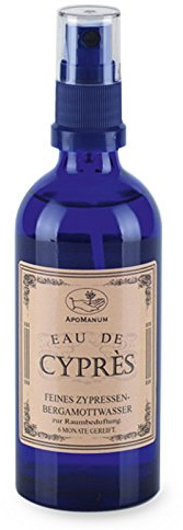 Apomanum - Raum- und Wäscheduft, Eau de Cyprès, Zypresse-Bergamott, 100 ml