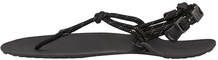 Xero Shoes Genesis Sandalen für Herren – Leichte Herrenschuhe, faltbare Sandalen, reisefreundlich – Schwarz, Größe 41 EU