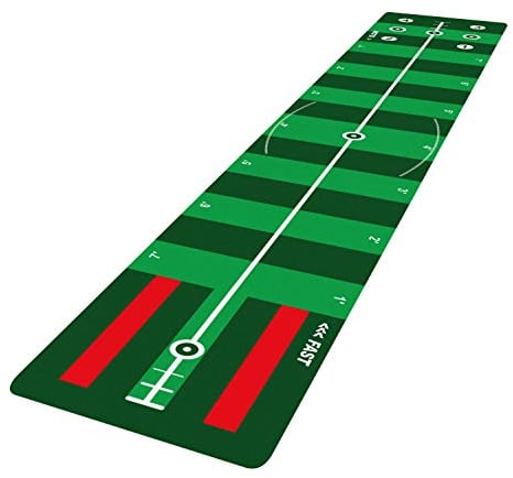 Longridge 4 Speed Track Golf Putting Mat Green