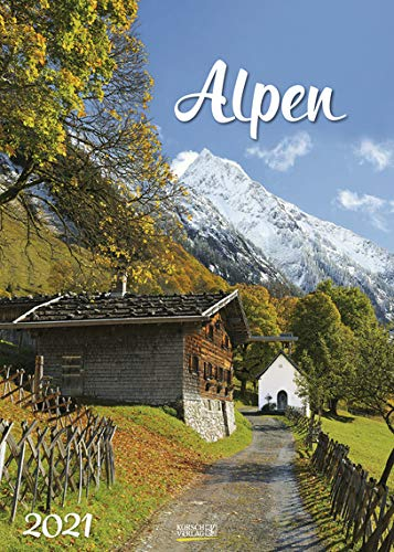 Alpen - Kalender 2021 - Korsch-Verlag - Fotokalender mit bezaubernden Landschaften - Fotokunst - 29,7 cm x 41,7 cm