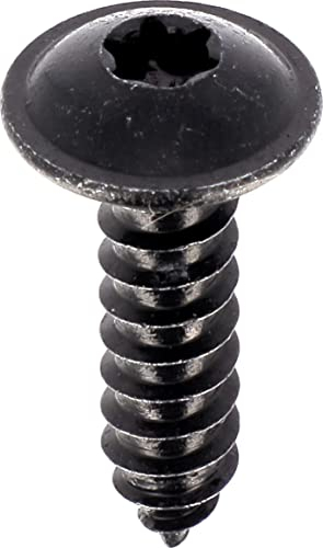 Vis à Tôle Tête Ronde Large RLX Torx, 4.8mm x 19mm, NFE 25-655, Zinc Noir, Lot de 20