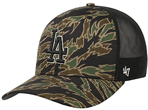 47 Brand Drop Zone MVP Dodgers Mesh Cap Basecap Baseballcap Curved Brim Snapback Trucker LA (One Size - Camouflage)