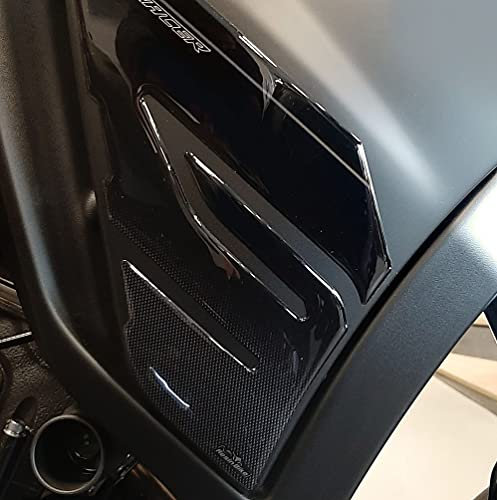 Resin Bike Adesivi Moto Compatibile con Yamaha Tracer 7 2021 Effetto Metallizzato. Protezione Frontale Laterale da Urti e Graffi. Adesivi Resinati con Effetto 3D