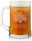 Maverton Boccale per la Birra in vetro con personalizzazione - capienza 500 ml - H12 cm x Ø8,5 cm - ottima idea regalo per le feste perfetto per ogni uomo amante della buona Birra - 3 luppoli