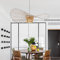 Vertigo Lampe 80cm Braun, Hängelampe Hängeleuchte Kronleuchter Wohnzimmer Pendelleuchte Chandelier Modern Vintage Lustre Fiberglas+Schwarz Pu Kreative Hut Lampe Retro Wohnzimmerlampe,Braun,80cm