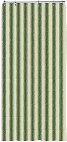 Tenda da Sole a Righe TAHOMA per Balcone e Finestra Esterno, Poliestere Leggero, Filtra Luce Solare, Varie Misure e Colori, con Frange e Anelli di Plastica 145X290 VERDE DEGRADE