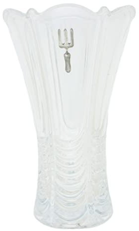 Garden Fork Flower Table Vase Cut Crystal Glass Flute Style Luxury Gift 148