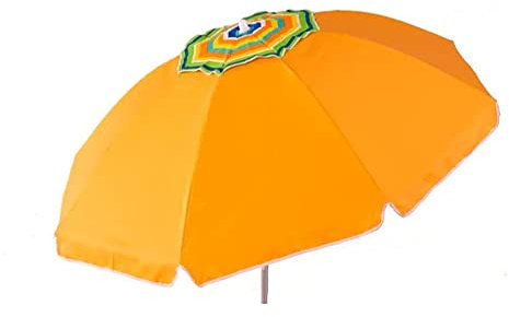 PLUS HOME Sombrilla antiviento aluminio/poliester 3/C C/EX+(Soporte Anclaje Importado Saca Arena) 180-240CM Colores surtidos