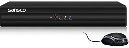 SANSCO 8 Channel CCTV Surveillance DVR 5MP Lite Security Digital Video Recorder for AHD/CVI/TVI/IP/CVBS(Analog) Cameras, Email & APP Alert, Motion Detection, No Hard Drive