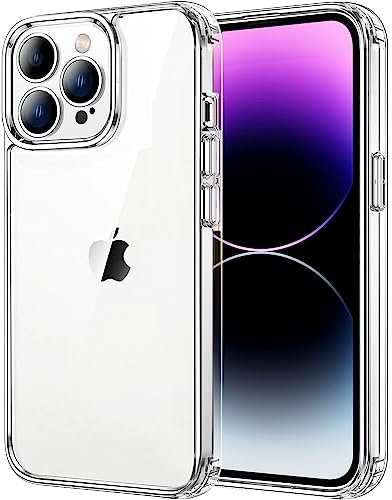 tigratigro Funda para iPhone 14 Pro Max de 6,7 pulgadas, antiamarilleamiento, funda con absorción de golpes y antiarañazos, estructura protectora antideslizante, estilo clásico transparente