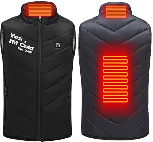Battnot Beheizte Weste Kinder Heizjacke, Elektrische Beheizte Jacke USB Lade Heizweste Junge Mädchen Elektrische Beheizte Jacke Beheizbare Weste Funktionsjacke Outdoorjacke fürCamping Wandern Jagd