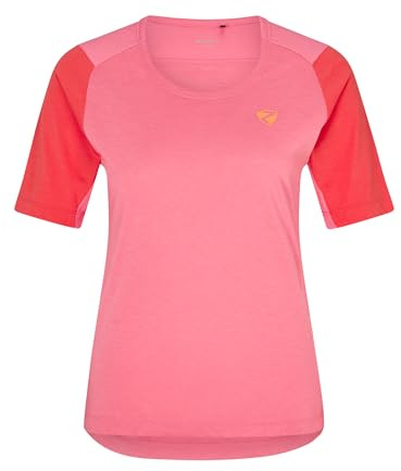 Ziener Damen NESTONIA Fahrradshirt/Radshirt - Mountainbike|Rennrad - atmungsaktiv,schnelltrocknend,elastisch,Kurzarm, Bubblegum, 42