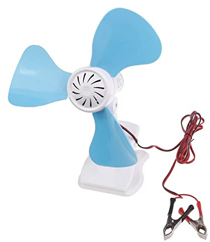 Mllepjdh DC12V 15W Quiet Ceiling Fan 10 Desk Fan Clip On Fan Adjustable Angle Portable Fan 1-Gear Speed Without Switch Portable Fan