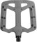 Funn Taipan Fahrradpedale aus glasfaserverstärktem Thermoplast mit 9/16-Zoll CrMo-Achsen und schienbeinfreundlichen Pins für MTB/BMX/Urban/Gravel Riding (Grau)