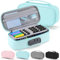 Zannaki Cute Pencil Case with Lock for Boys and Girls, Large Capacity Pencil Case with Handle, Cool School Supplies Pencil Box Pen Stationery Storage Bag Organizer for Kids Teens Adults, Mint Green