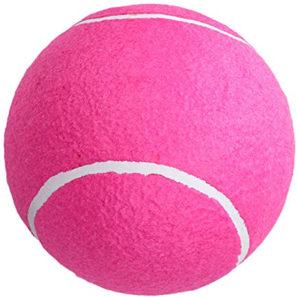 WHAMVOX 1 Pc Grosse Balle de Tennis Grand Tennis Jouets d'extérieur pour Enfants Tennis sans Pression Jouets pour Enfants Balle en Caoutchouc Gonflable Balle de Tennis pour Enfants Rose