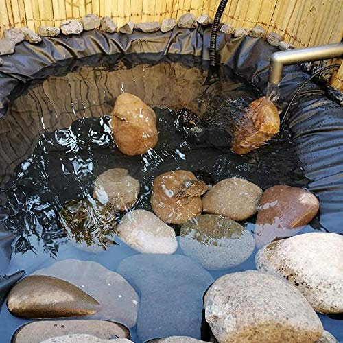 Strapazierfähige Teichfolie für den Außenbereich, Garten, Fischteich und Fundament, multifunktional, mit Nahtband, feuchtigkeitsbeständiges Gewebe, 2 m x 4 m