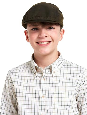 JACK PYKE Junior Schiebermütze aus gewachster Baumwolle, Grün, grün, L/XL
